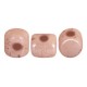 Cuentas de vidrio Minos® par Puca® - Opaque light rose ceramic look 03000/14494